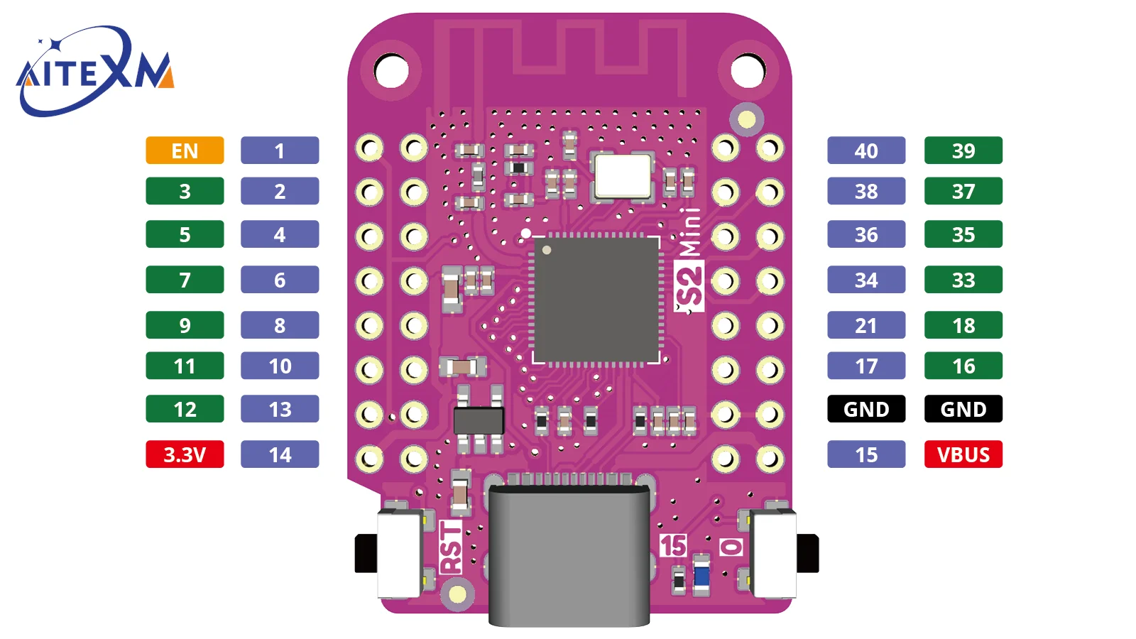 Wemos распиновка D1 Mini V4.0.0 / S2 мини плата для разработки Wi-Fi ESP8266 CH340G CH340 ESP-12F