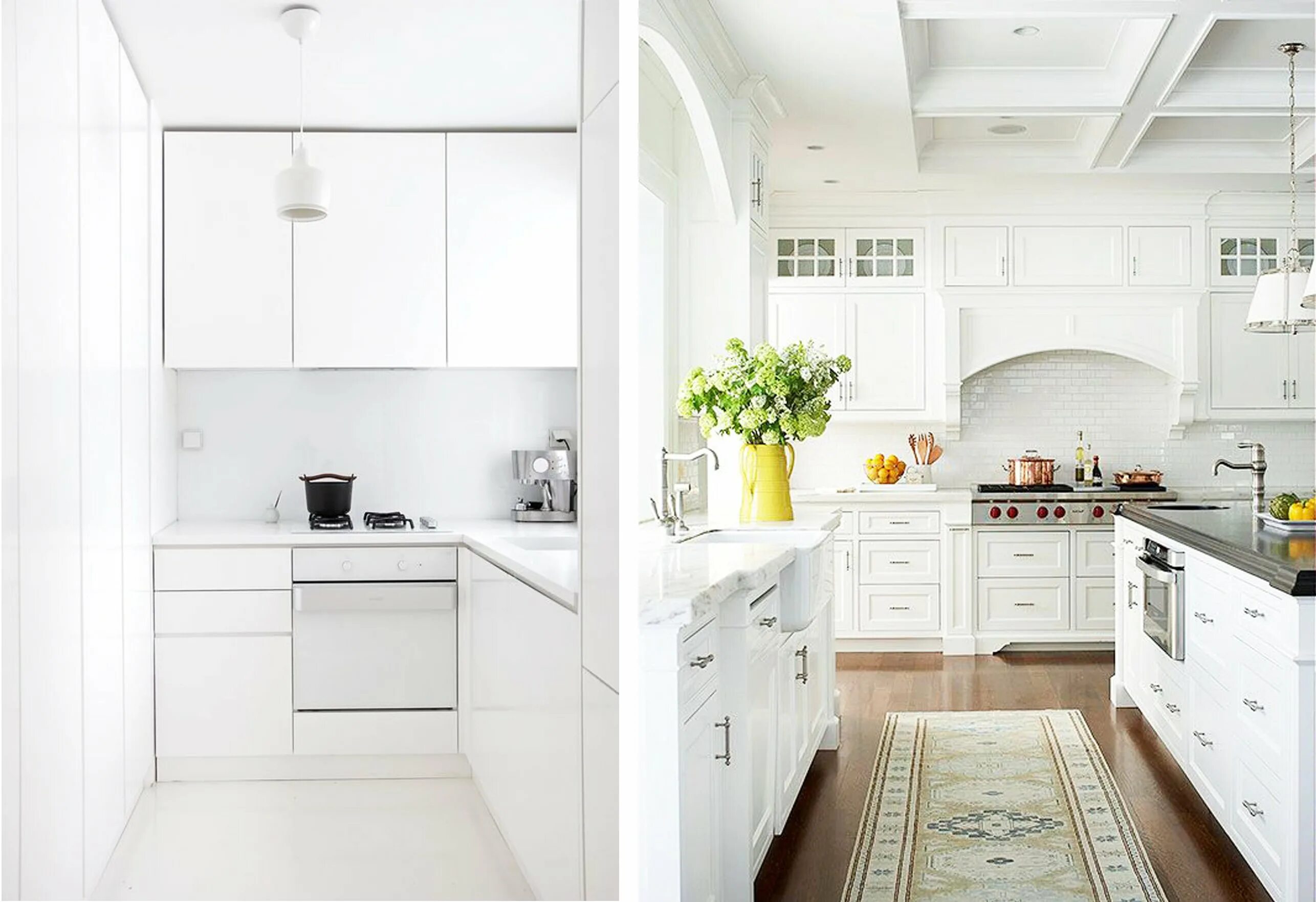 White kitchen пушкинская ул 14 фото Белая кухня в интерьере: фото, плюсы и минусы, рекомендации