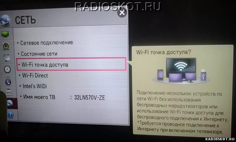 Wi fi direct подключение к телевизору Телефон к телевизору через wifi программы