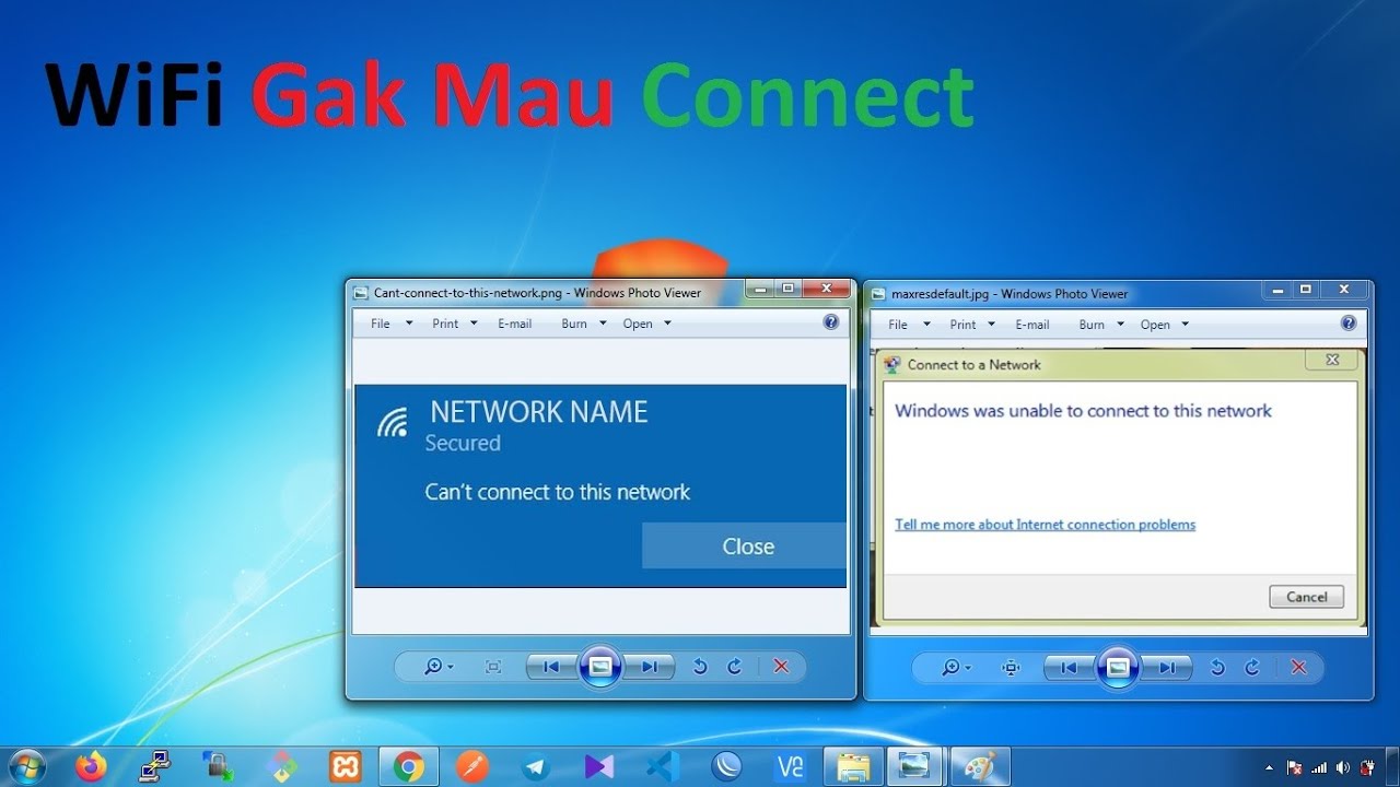 Wi fi ошибки подключения Laptop tidak bisa Connect Wifi error ''Can't Connect to this network'' - YouTube