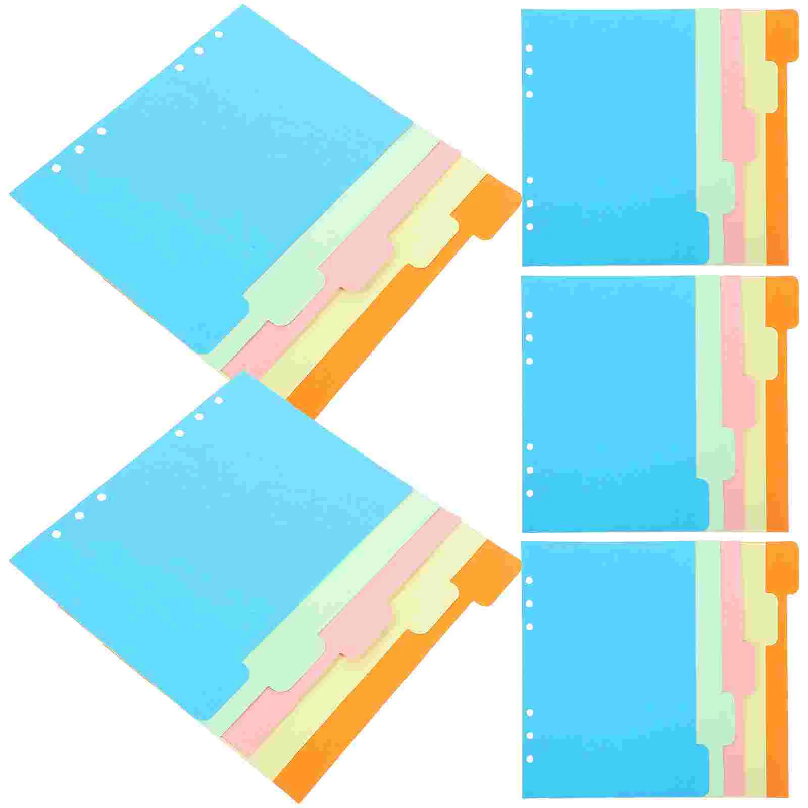 Wide format inject media фото бумага 18 Pcs Notebooks A5 Index Separator Page Colored Binder Dividers Detachable Tabs