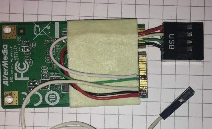 Wifi адаптер как подключить к пк Установка mini PCIe ТВ тюнера AverMedia A336 в десктоп колхоз-стайл.