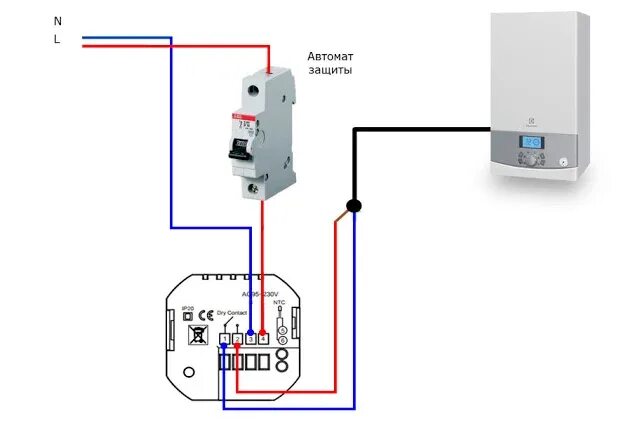 Wifi подключение к котлу Схемы подключения термостата к газовому котлу: tvin270584 - ЖЖ