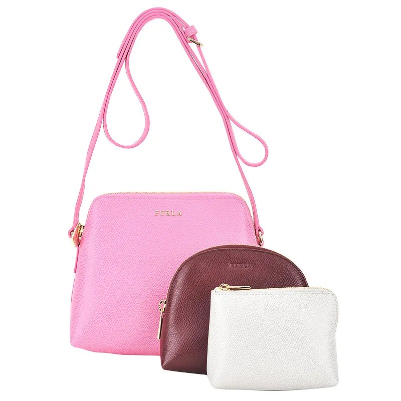 Wildberries маленькие сумочки Сумка + 2 косметички Furla Boheme EK08_rodonite+granata+marmo - 2000557544727 ро