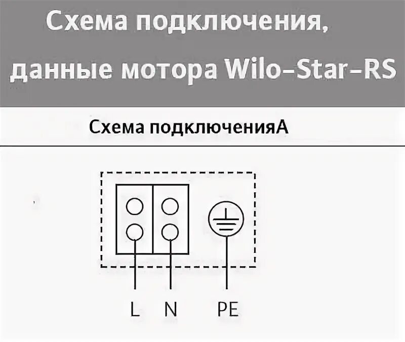 Wilo star rs25 4 полярность схема подключения Схема соединения насоса wilo