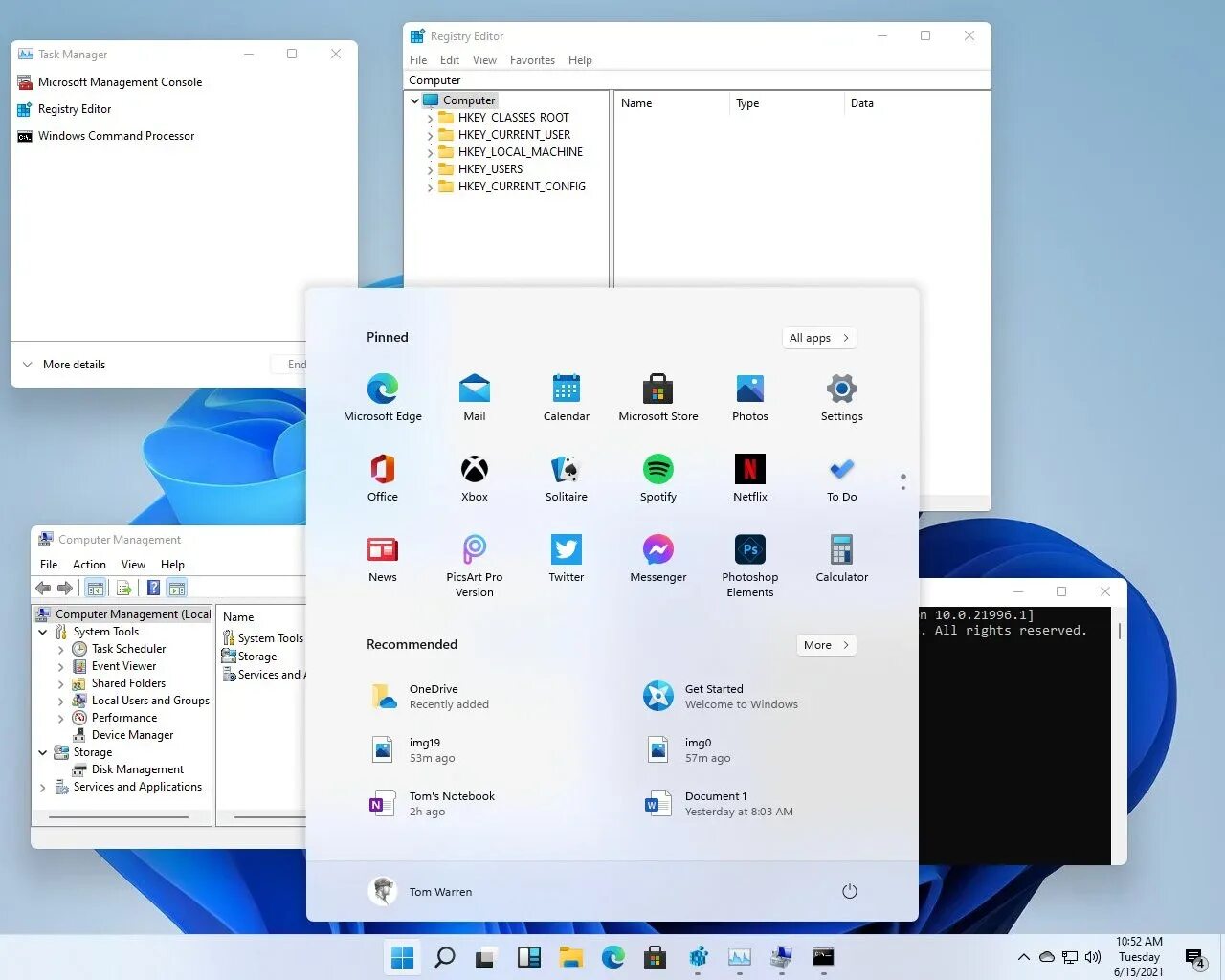 Win 11 фото Утекли первые скриншоты Windows 11 - меню "Пуск" переместят в центр экрана - Игр