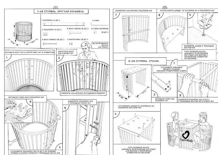 Wind tree кроватка инструкция по сборке Сравнение трех детских кроватей ComfortBaby SmartGrow 6в1, Premiumbaby 5в1, и Фе