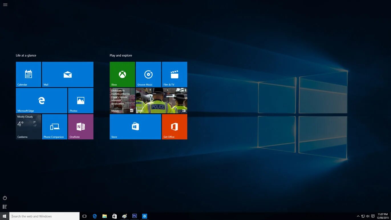 Windows 10 20 подключений Change Windows 10 Start Menu to Full Start Screen