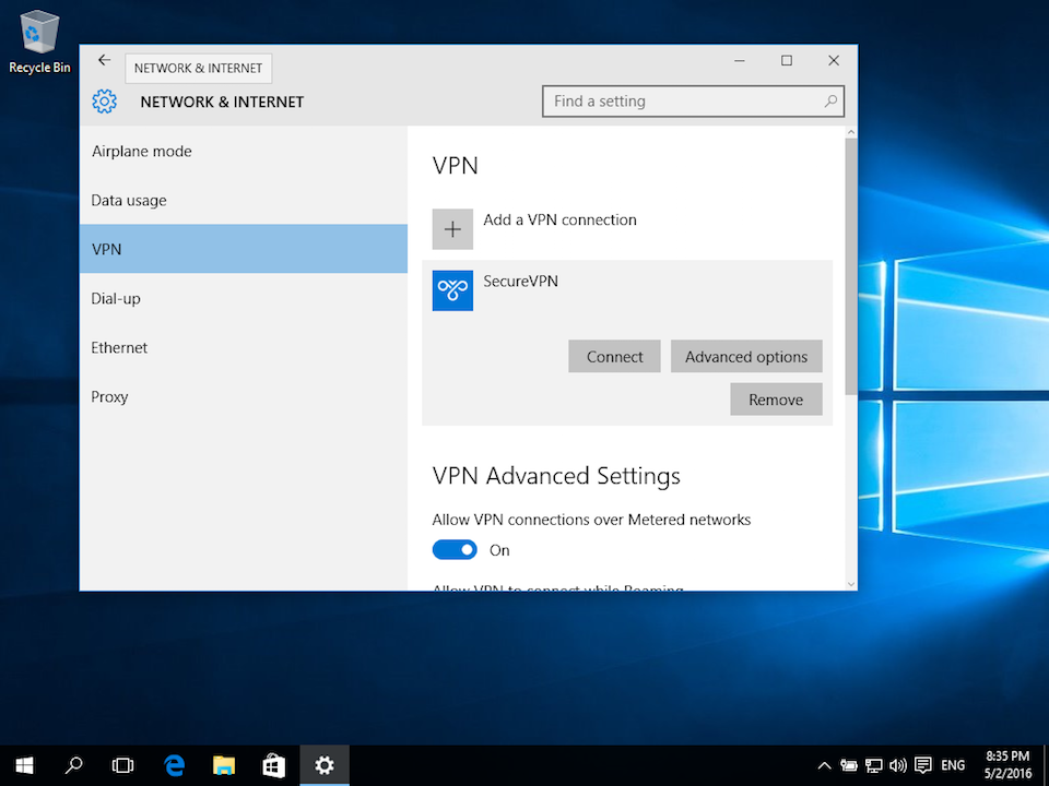 Windows 10 не работает vpn подключение Setup L2TP VPN Connection on Windows 10 SecureVPN