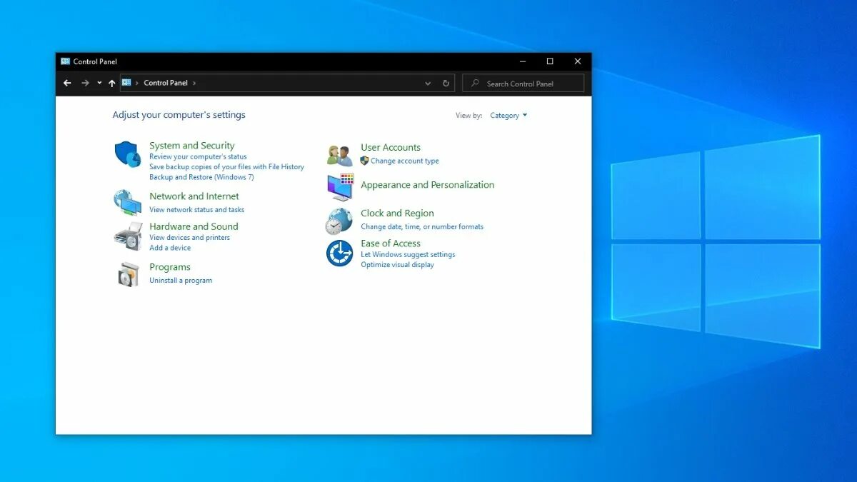 Windows 10 панель подключения Виндовс 10 управление рабочим столом