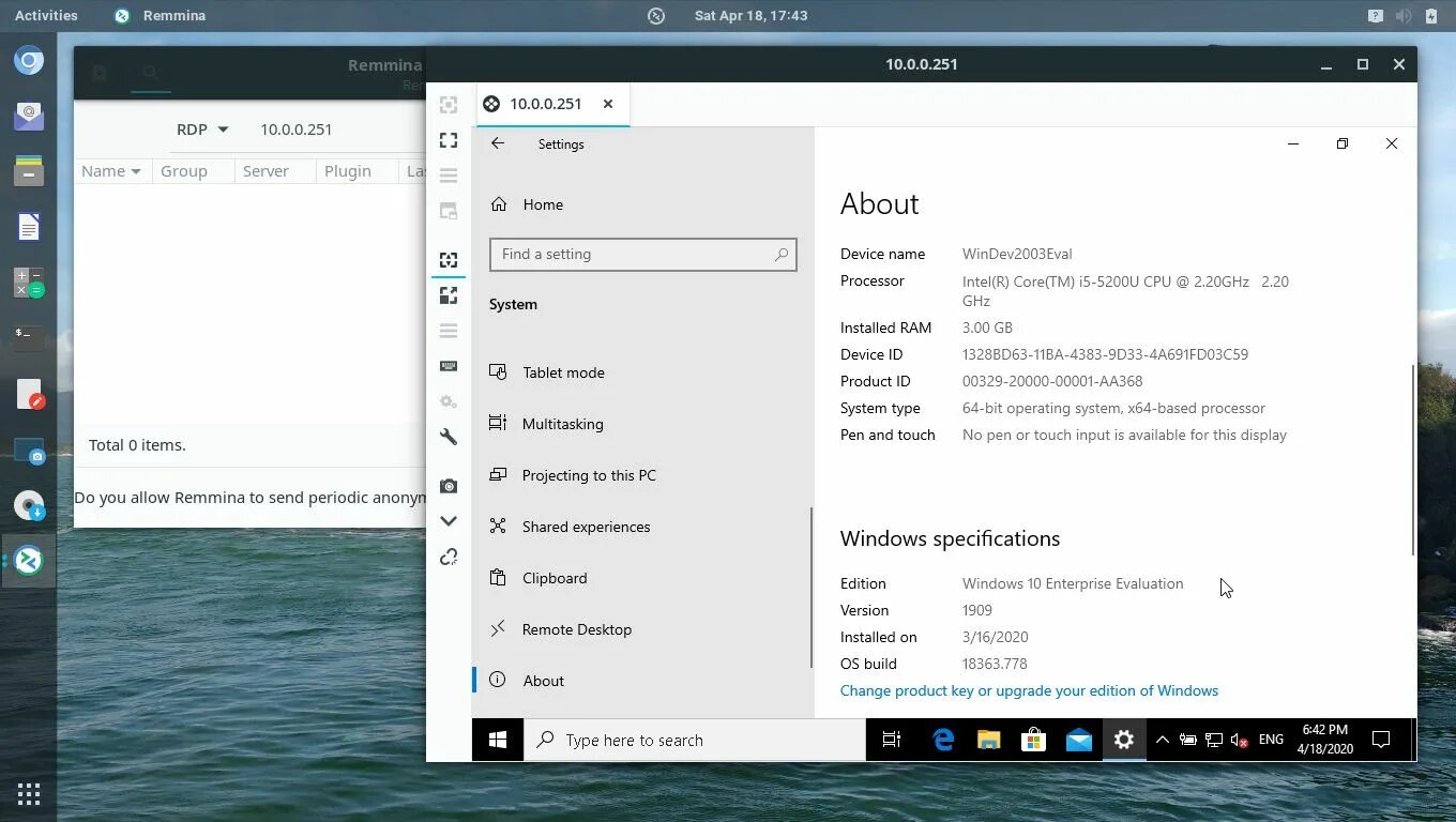 Windows 10 подключение к linux Remote Desktop Connection to Windows from Linux using RDP clients - Linux Kamara