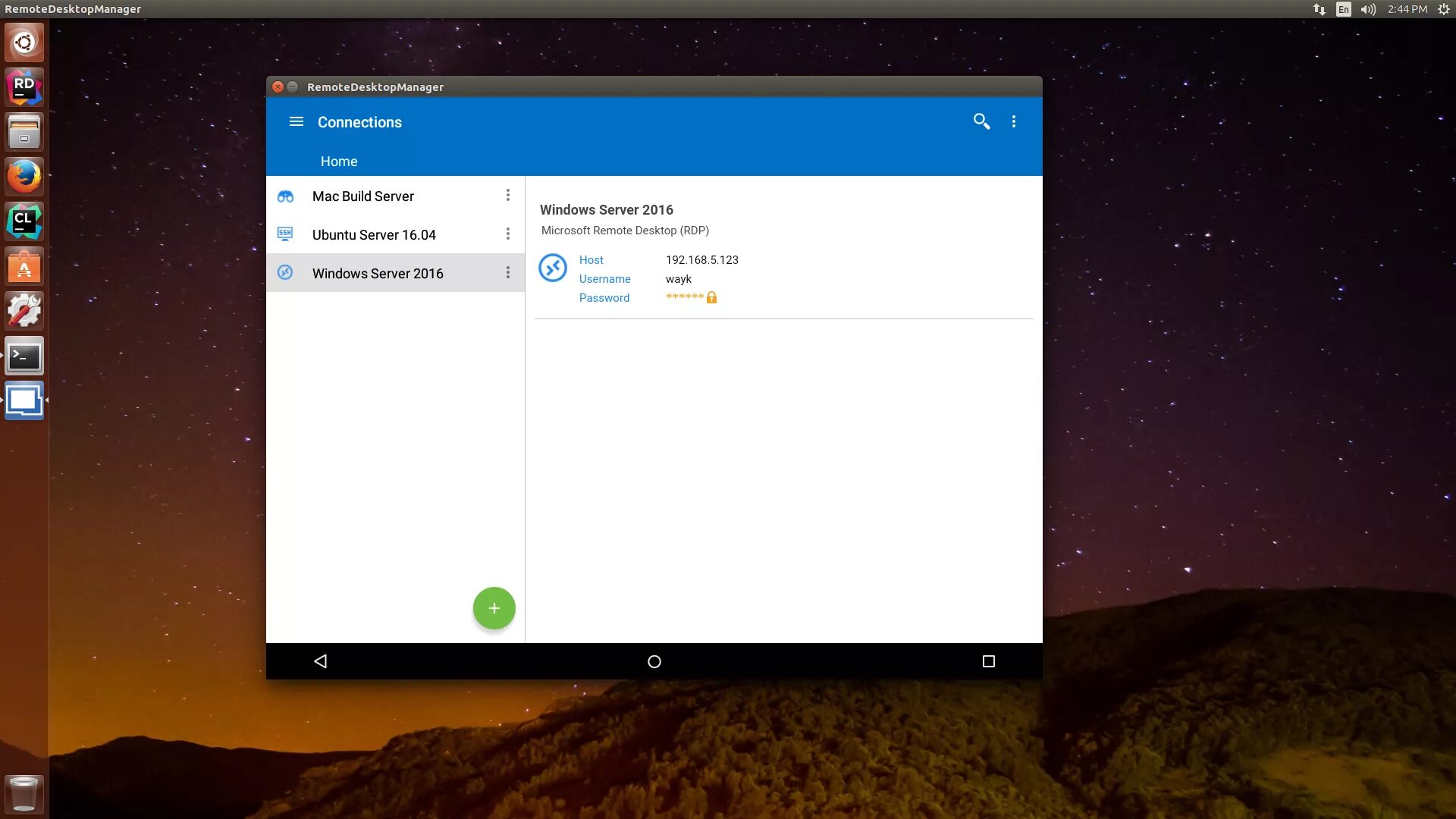 Windows 10 подключение к linux Linux Port of Remote Desktop Manager