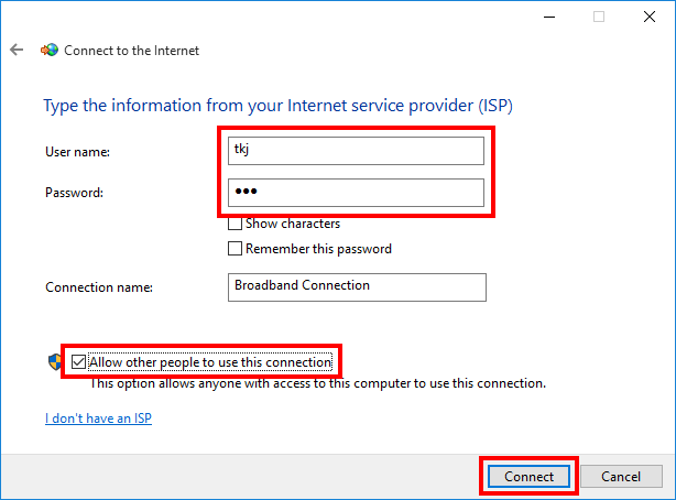 Windows 10 подключение pppoe Login PPPoE di Windows 10 - MyMastah