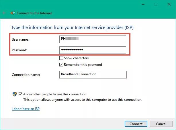 Windows 10 подключение pppoe Как настроить соединение через PPPoE на Windows 10 Инструкции по Windows fixicom