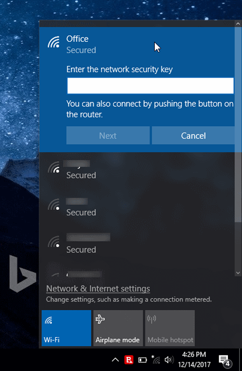Windows 10 подключение вай фай Подключение компьютера с Windows 10 к Wi-Fi сети без ввода пароля.
