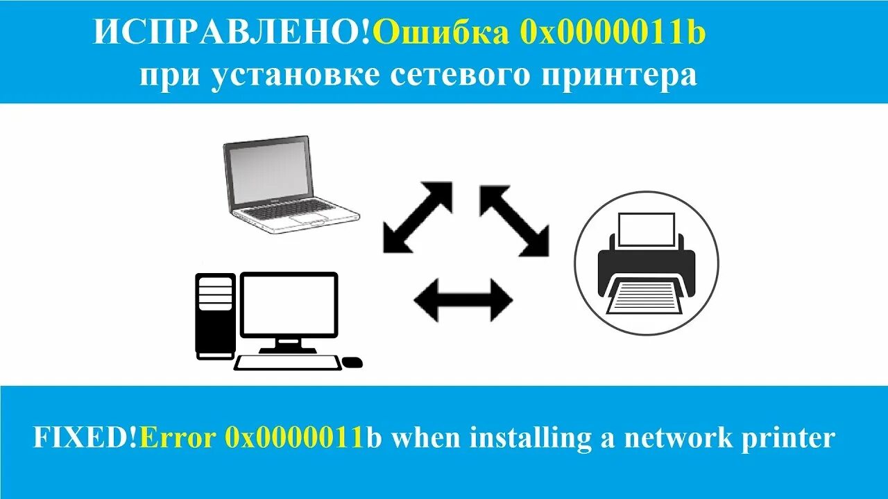 Windows 11 ошибка подключения сетевого принтера Ошибка при установке сетевого принтера 0x0000011b - YouTube