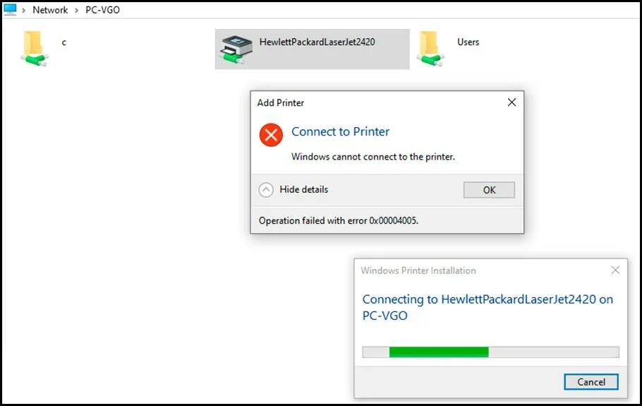 Windows 11 ошибка подключения сетевого принтера Распространенные ошибки подключения к принтеру по сети в Windows 10 и методы их 