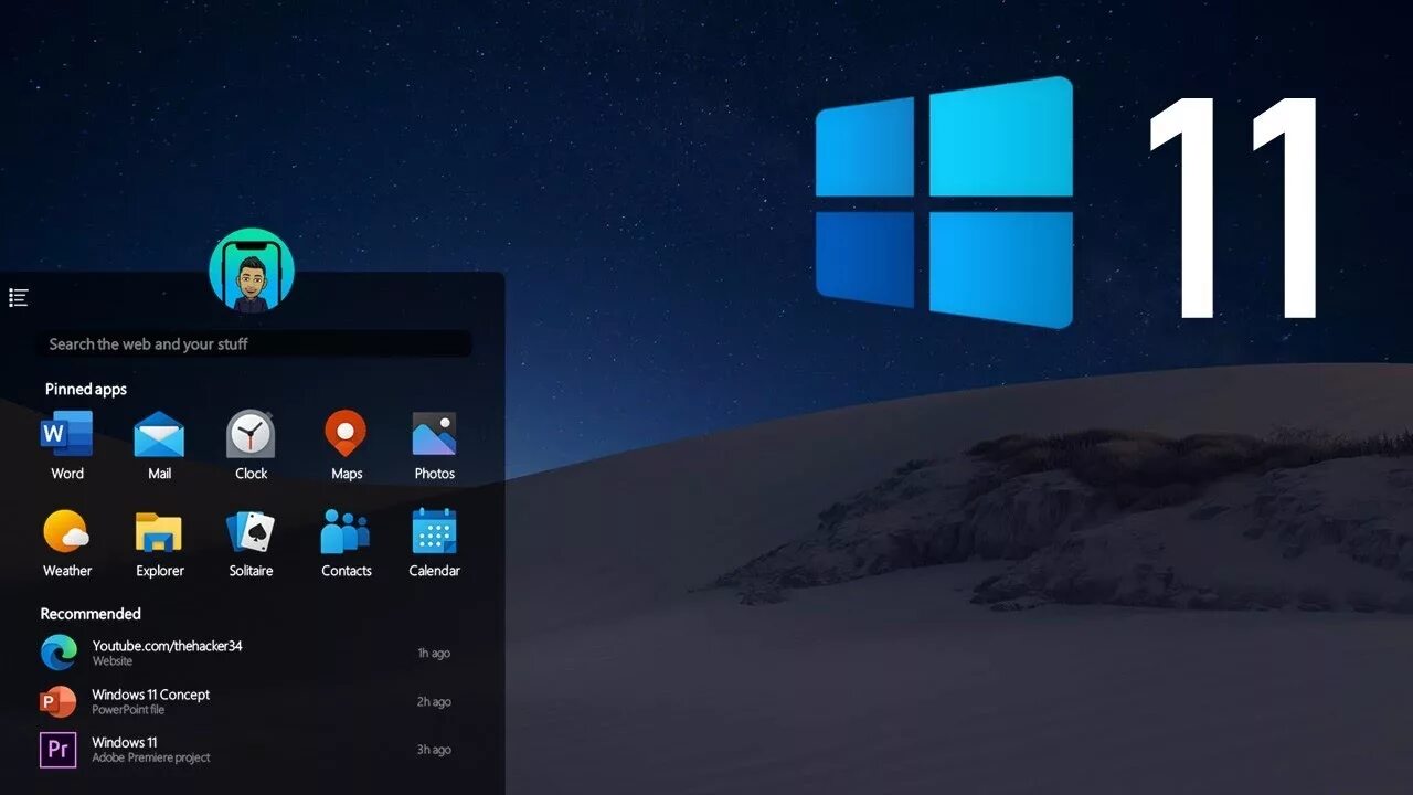 Windows 11 pro настройки системы фото Meet Windows 11 Concept - YouTube