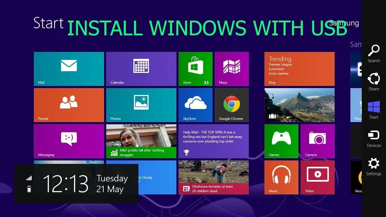 Windows 8 фото How to install Windows 8 From USB Pendrive - YouTube