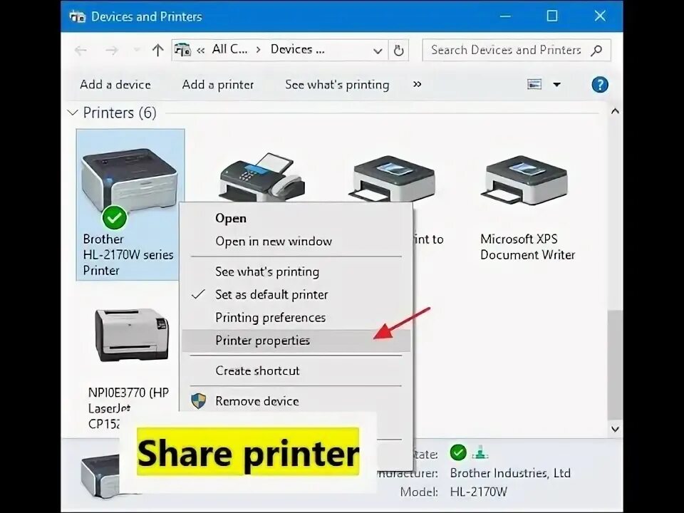 Windows 8 как подключить принтер How to configure a Shared Network Printer in Windows 7, 8, or 10 - YouTube