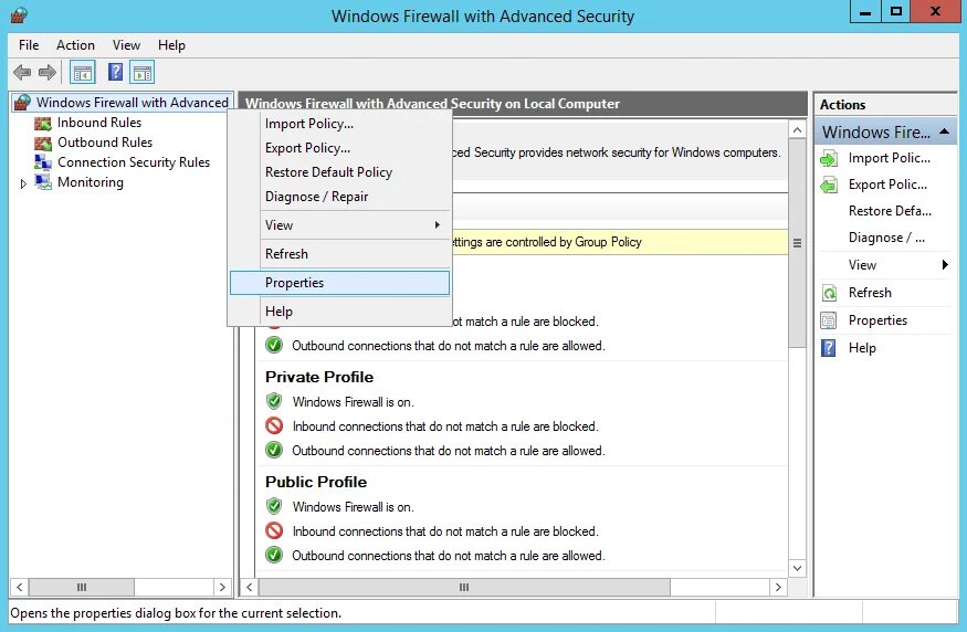 Windows оснастка пользователи Включаем логирование в Windows Firewall