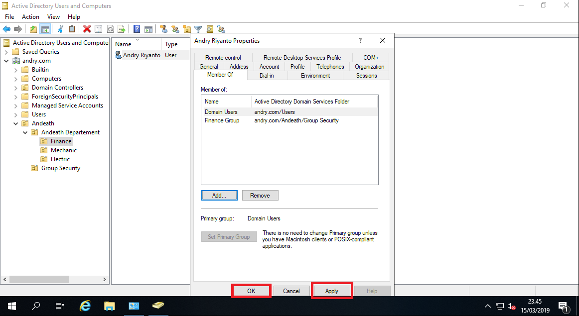Windows оснастка пользователи Удаление active directory
