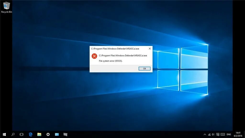 Windows пишет без подключения File system error (65535). - Microsoft Community