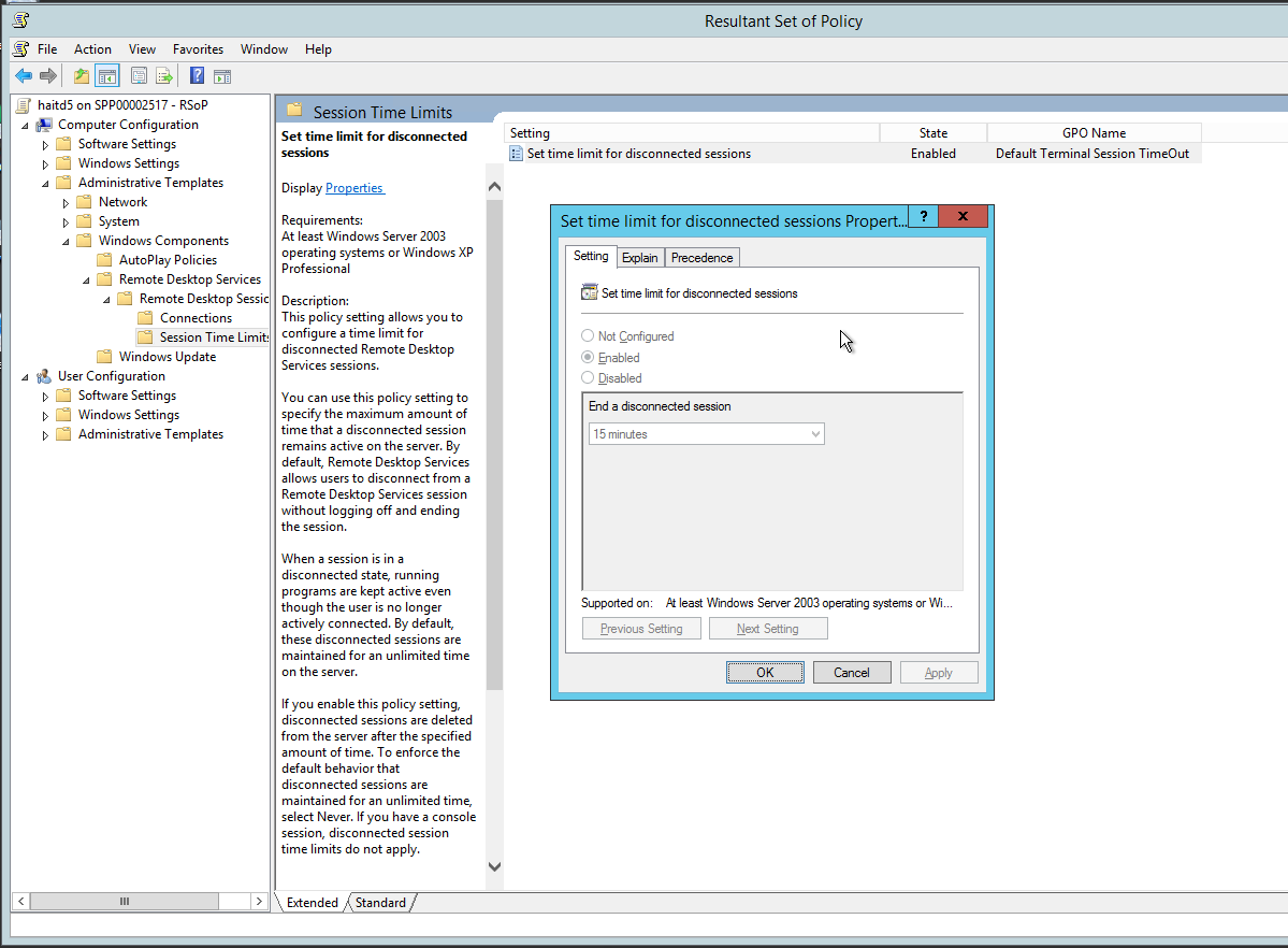 Windows server 2012 удаленное подключение login - Windows server 2012 R2: prevent auto log off - Server Fault