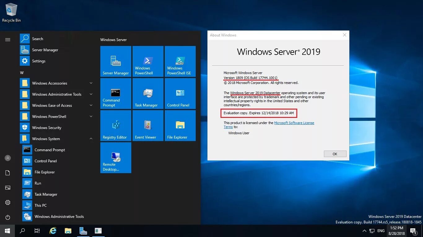 Windows server 2019 удаленное подключение Windows server msdn