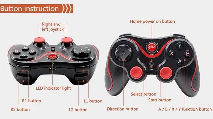 Wireless controller как подключить к андроид Дизайн T3 + Беспроводной Bt V3.0 Геймпад Игры Пульт Дистанционного Управления Дж