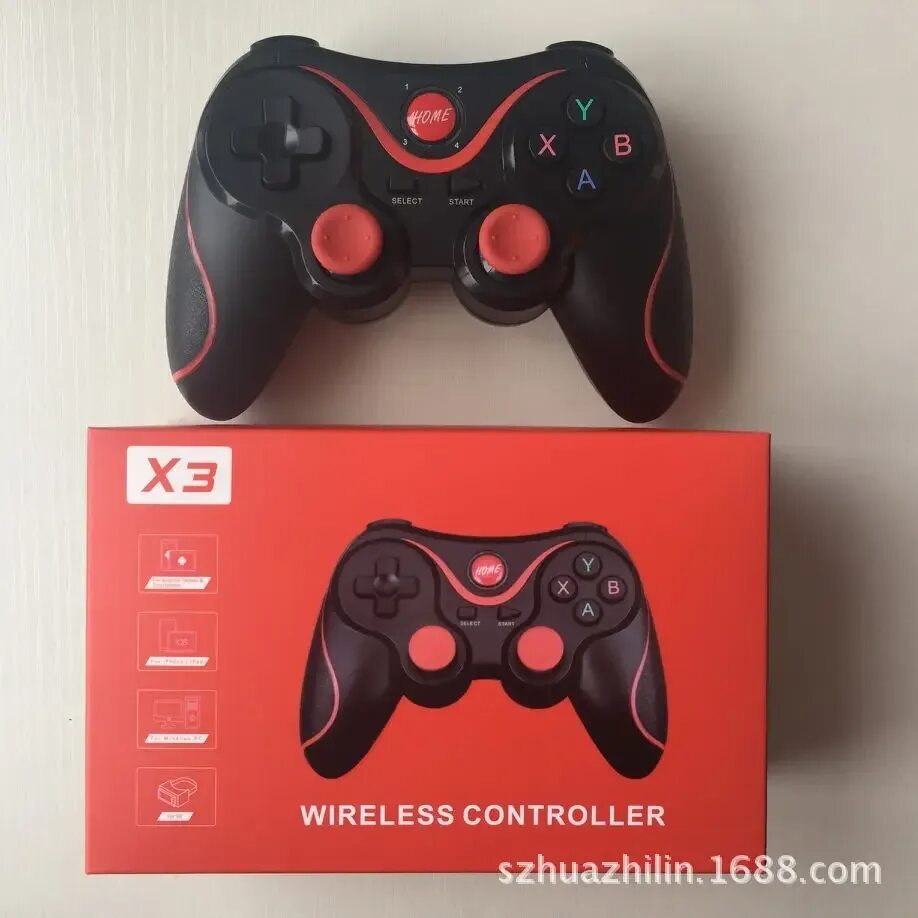 Wireless controller как подключить по блютуз X3 беспроводной Bluetooth контроллеры геймпады двойной классический джойстик для
