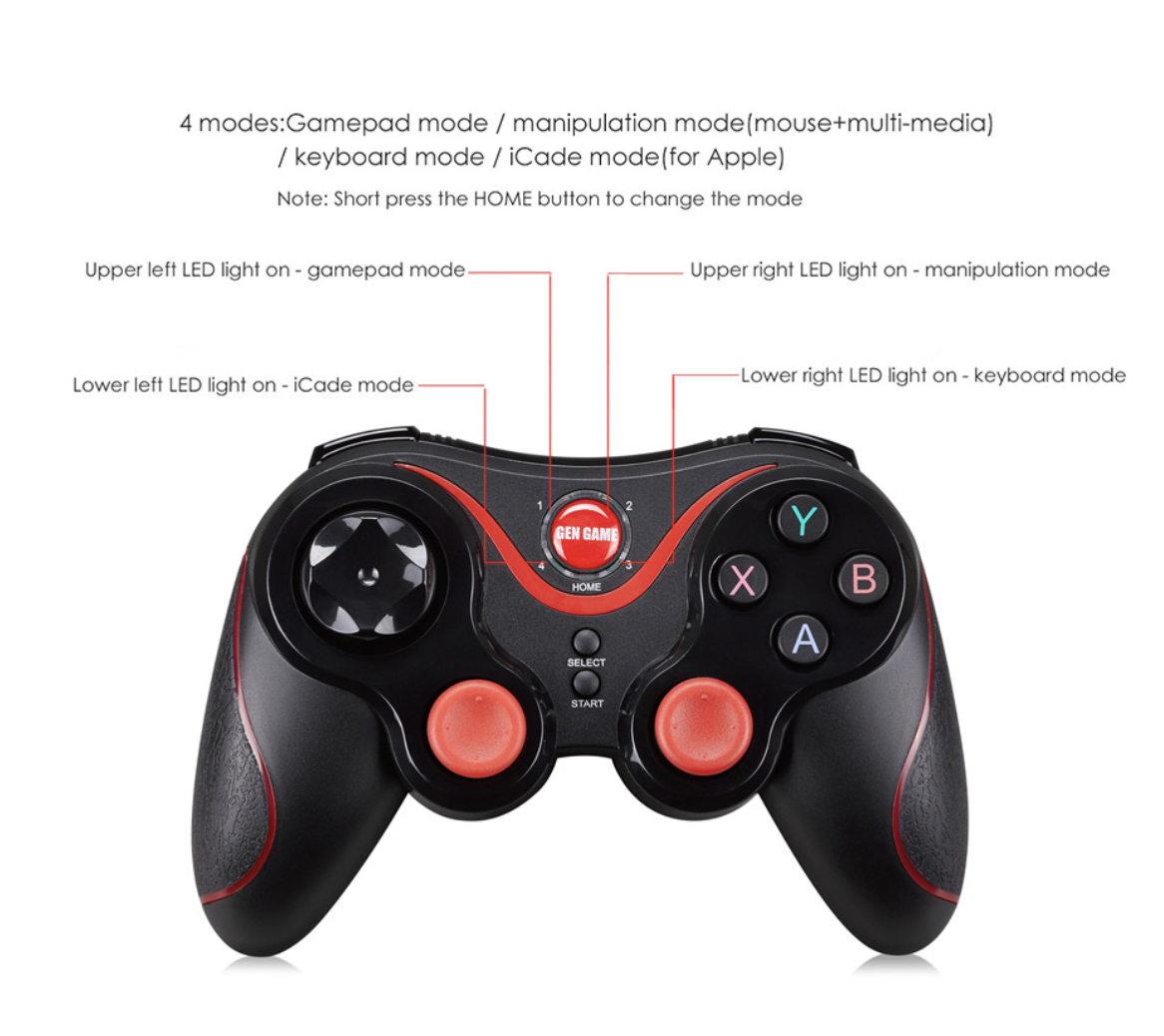 Wireless controller как подключить по блютуз Набор очки виртуальной реальности VR Shinecon 9.0 и геймпад (Shinecon9+Terios) -