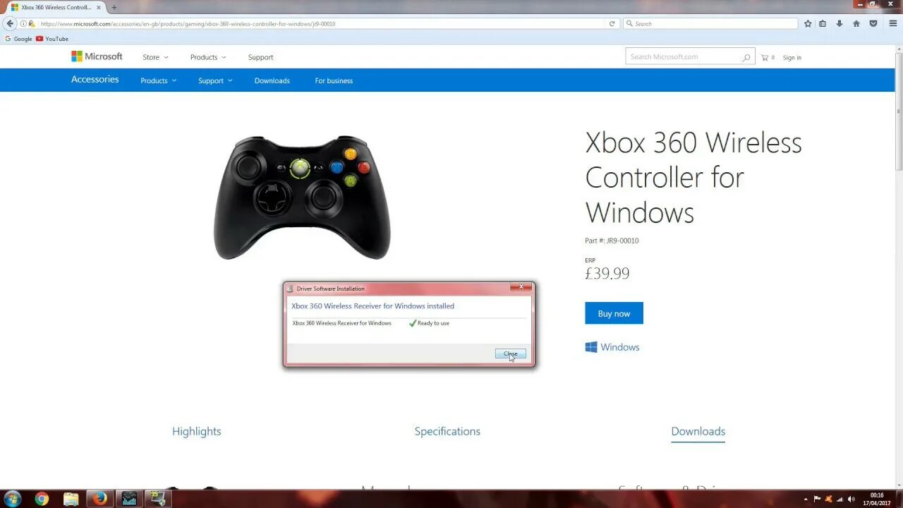 Wireless controller ошибка подключения Windows 7 - Xbox 360 Wireless Controller Set Up - YouTube