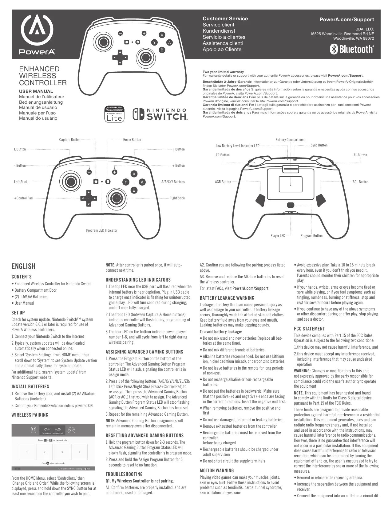 Wireless controller ошибка подключения PowerA 1507507-01 Enhanced Wireless Controller Benutzerhandbuch Manualzz
