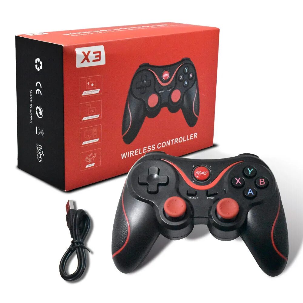 Wireless controller x3 как подключить к андроид Terios X3 Беспроводной Bluetooth геймпад джойстик для Android смартфон планшет п