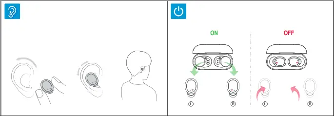 Wireless earbuds беспроводные наушники как подключить ankbit E302 True Wireless Earbuds User Guide