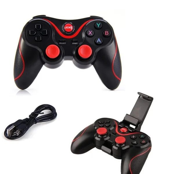 Wireless gamepad mark 3 подключение блютуз Геймпад для смартфона RAFFINAGE, для Мультиплатформа, красный, черный - купить п