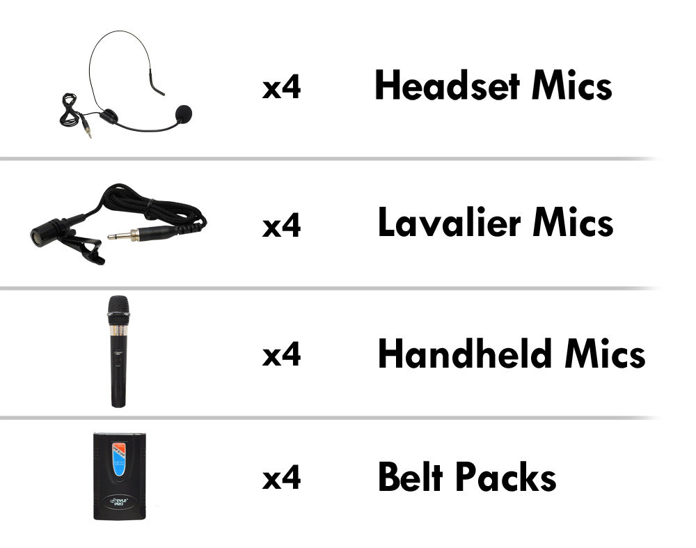 Wireless microphone как подключить на айфон Amazon.com: Pyle 8 Channel Wireless Microphone System - Professional VHF Audio M