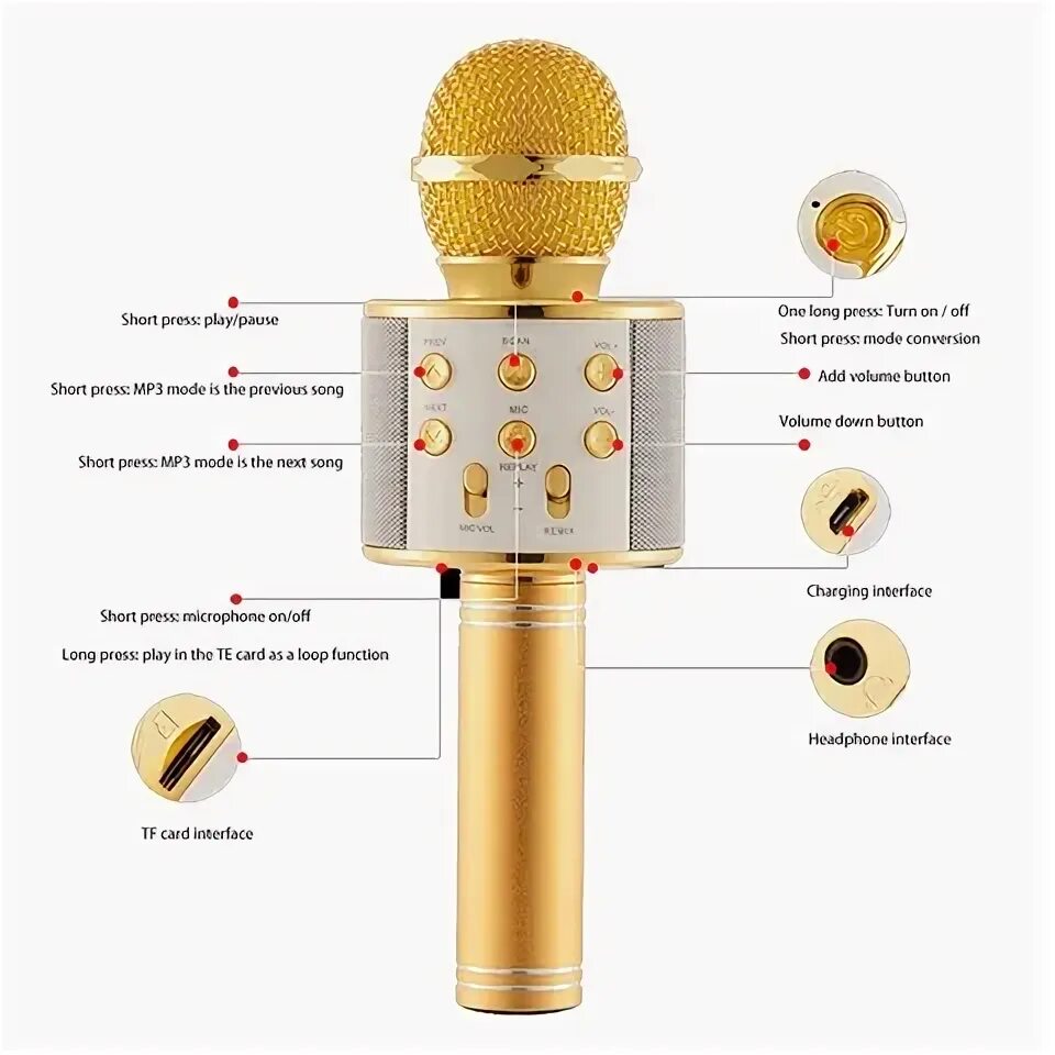 Wireless микрофон беспроводной как подключить Cheap bluetooth children microphone - купить недорого AliExpress