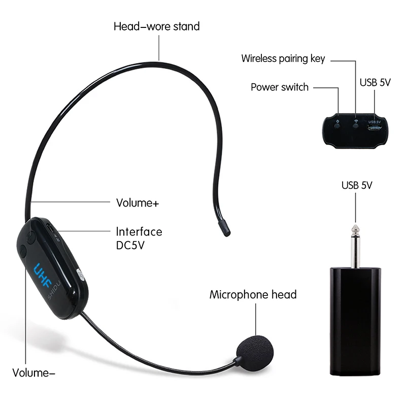 Wireless микрофон беспроводной как подключить Shidu U9 Uhf Wireless Mikrofon Anzüge Jede Tragbare Lautsprecher - Buy Drahtlose