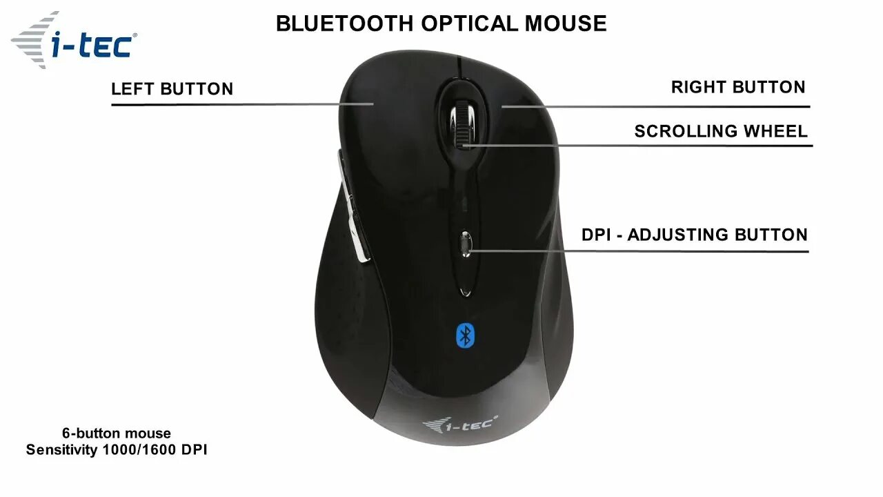 Wireless mouse как подключить к ноутбуку i-tec Bluetooth Comfort Optical Mouse - YouTube