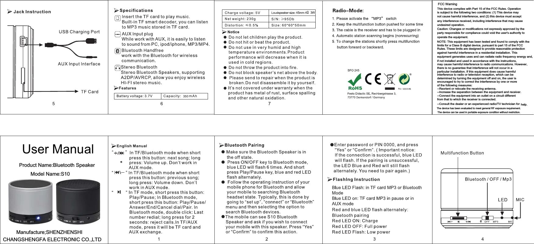 Wireless speaker колонка как подключить Jteman Bluetooth Speaker Manual