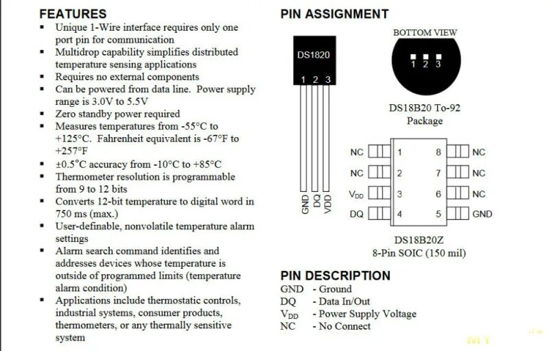 Wiren board 7 подключение ds18b20 датчик температуры Датчик температуры DS18B20. Набираем комплектуху для самодельных, именных часов 