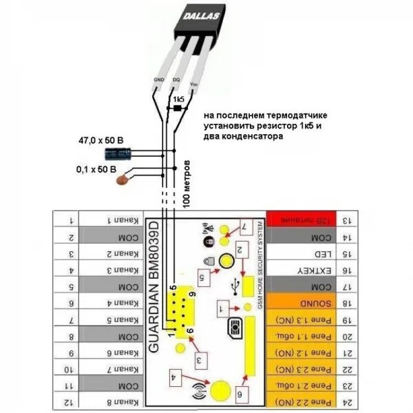 Wiren board 7 подключение ds18b20 датчик температуры BM8039D - Интеллектуальное управляющее устройство (GSM модуль на DIN-рейку) купи