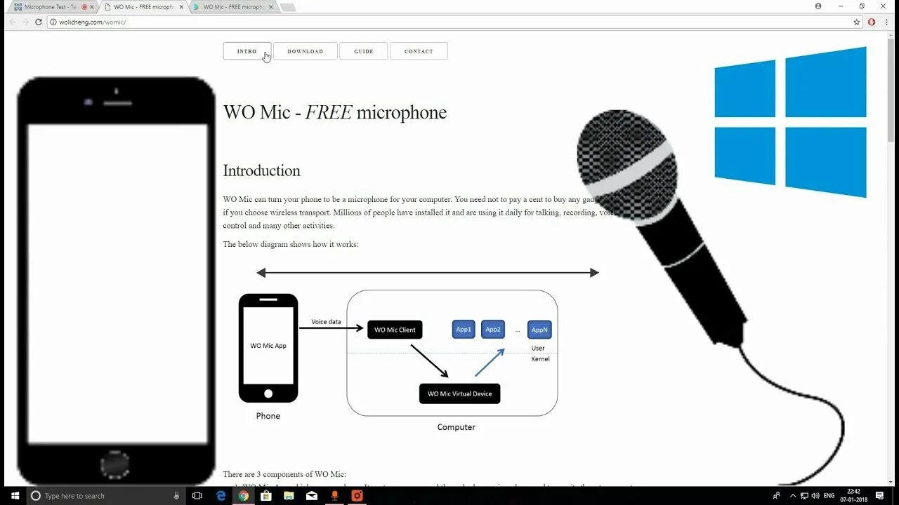 Wo mic как подключить айфон Use Your Smartphone As a Mic For PC- in 1 Minute - YouTube