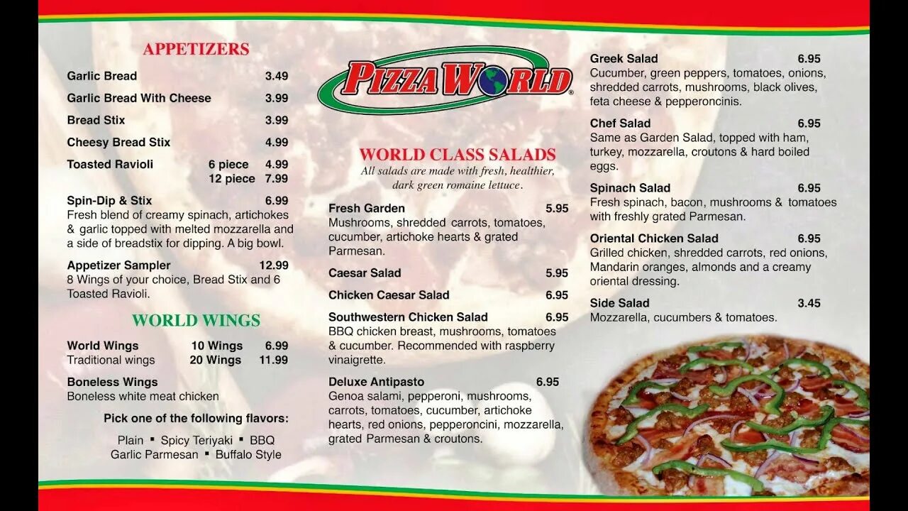 World pizza ул пушкина 11 ставрополь фото PIZZA WORLD GODFREY - MENU1 (1080p) - YouTube