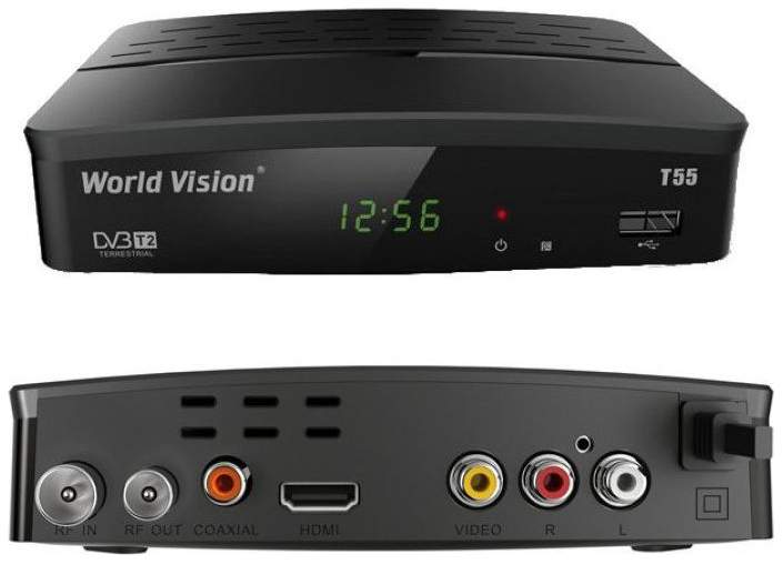 World vision подключение к телевизору DVB-T2 приставка World Vision T55D Black - характеристики на Мегамаркет