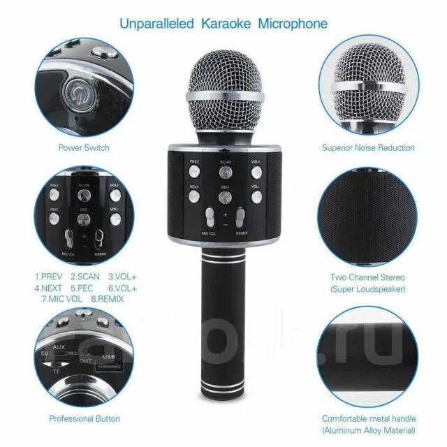 Ws 858 как подключить блютуз Мощная bluetooth колонка + микрофон для караоке WS-858! ApStore, новый, в наличи