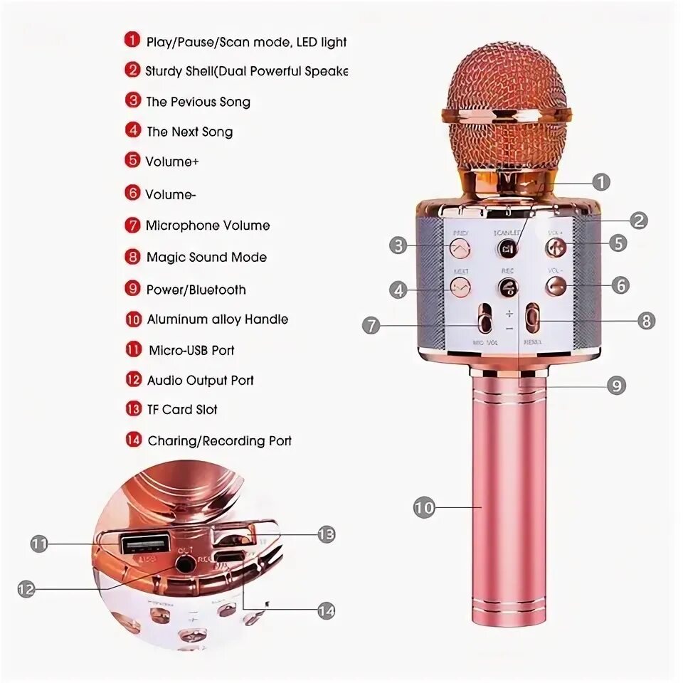 Ws 858 как подключить блютуз Microphone music 858 - купить недорого AliExpress
