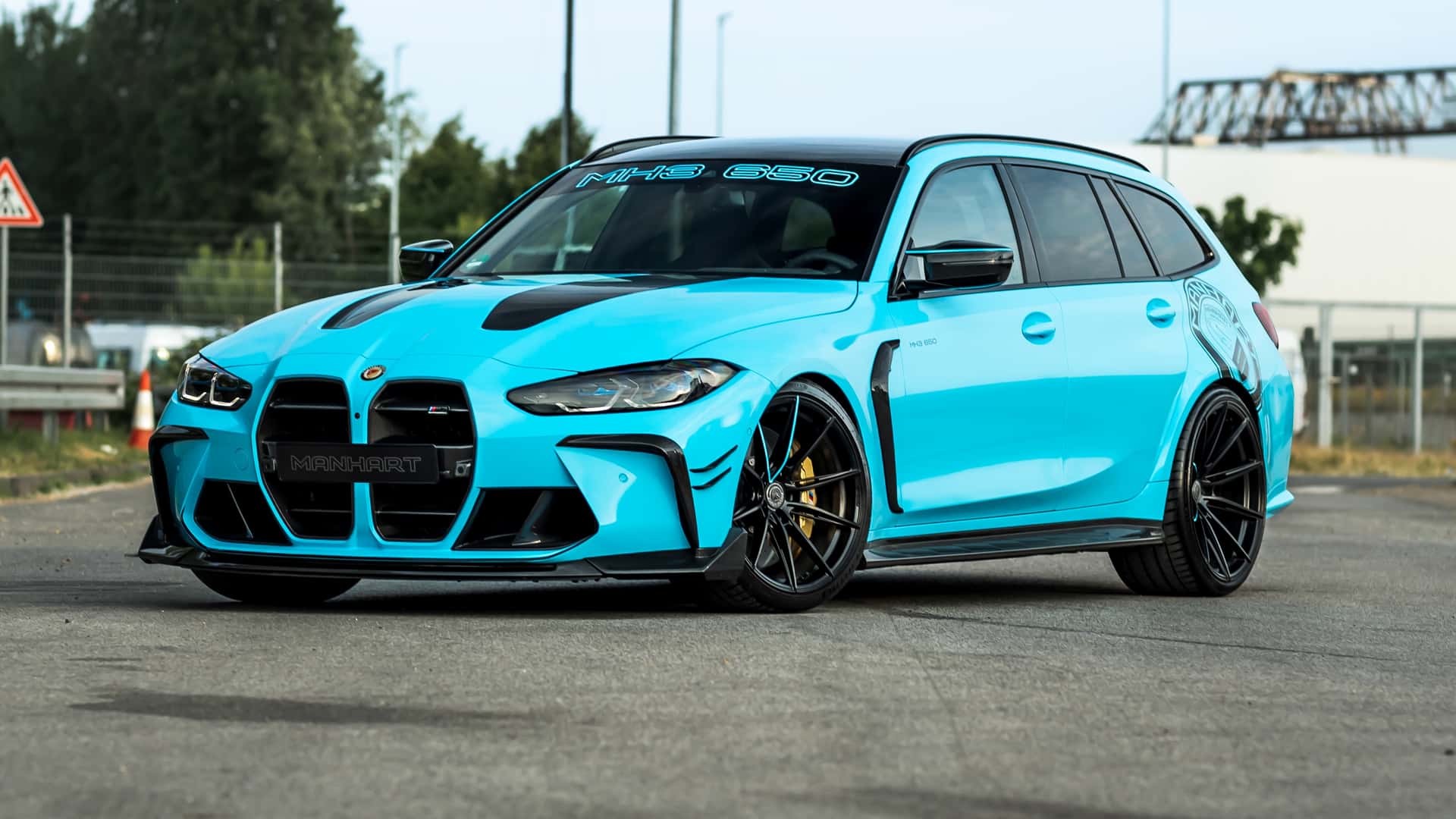 Wst тюнинг для бмв BMW tuner pushes M3 Touring to 641 bhp, paints estate bright blue